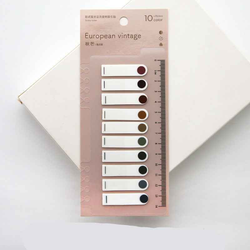 Aesthetic PET Index Tabs & Translucent Loose-Leaf Sticky Notes – 200-Sheet Waterproof Page Markers for Planners & Journals