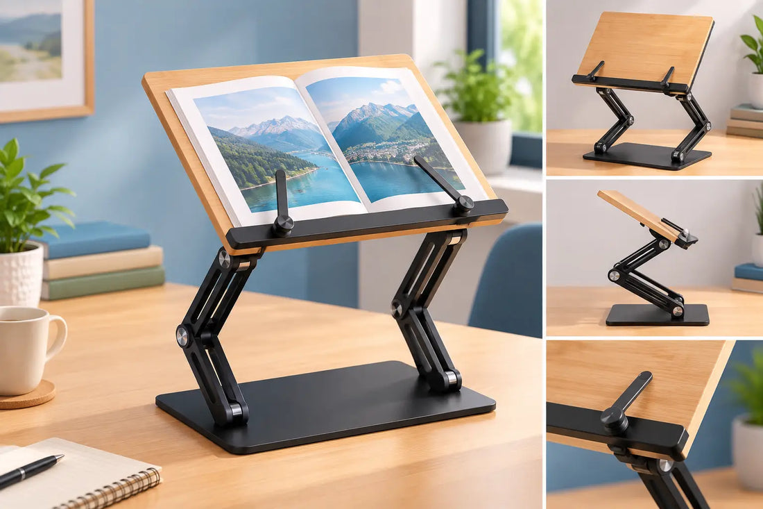 Shtender Use Examples for Better Study Posture