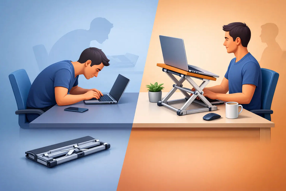 Can a Laptop Stand Help With Slouching?