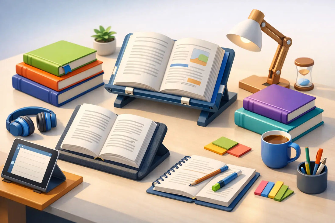 How to Position Textbooks for Long Study Sessions