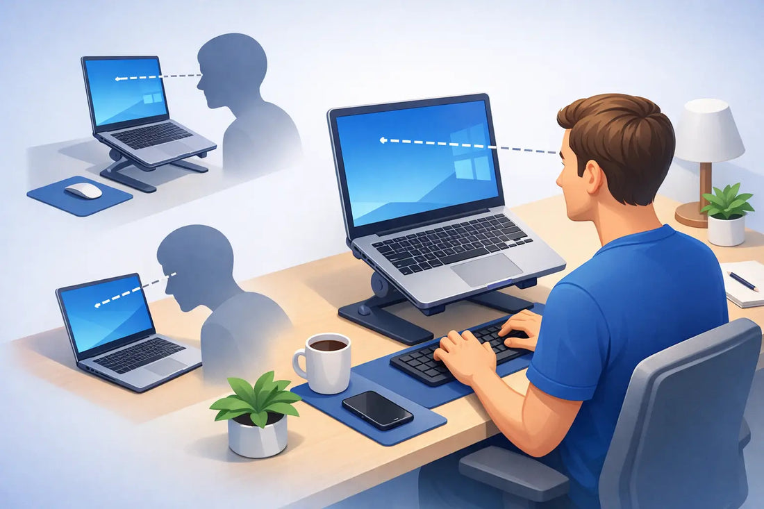 How to Set Laptop Eye Level Correctly