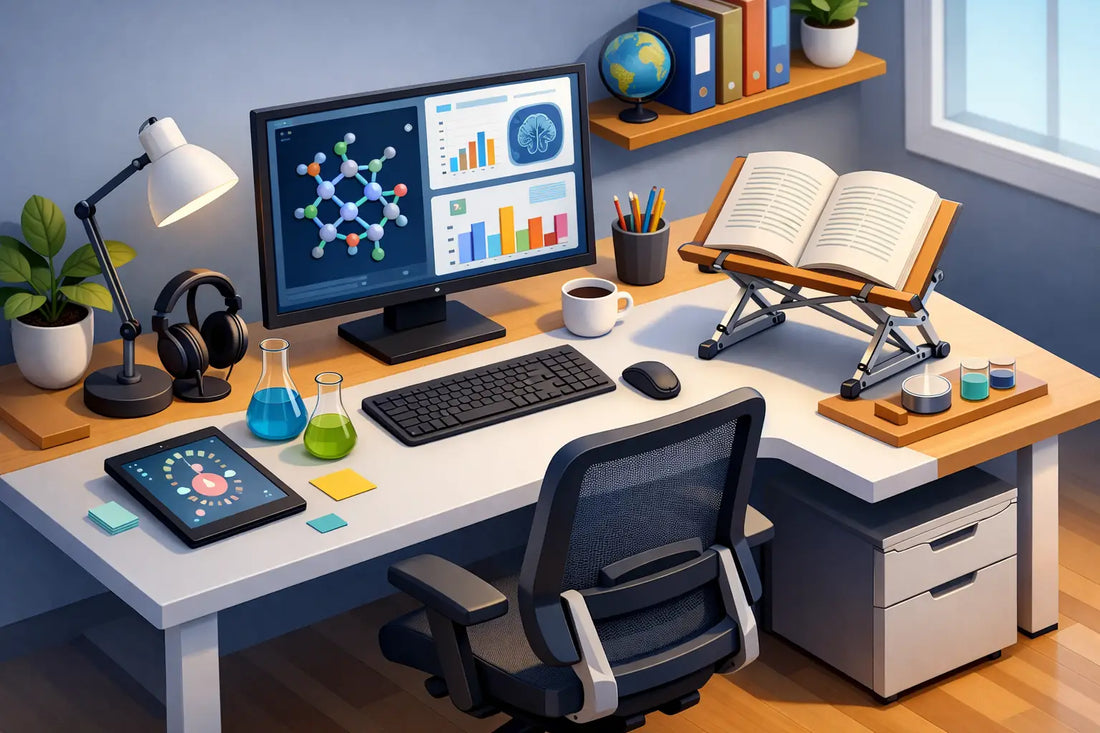 Best Desk Setup for Researchers That Works - Dr. SHTAYGEN