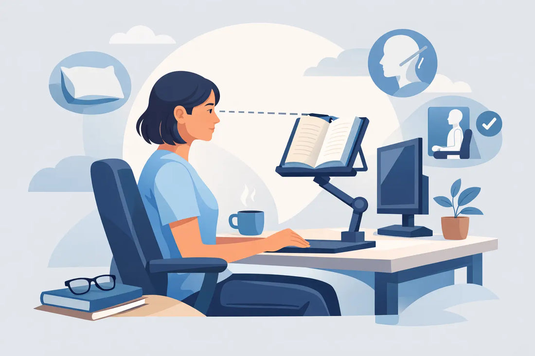 How to Read at Eye Level Without Neck Strain