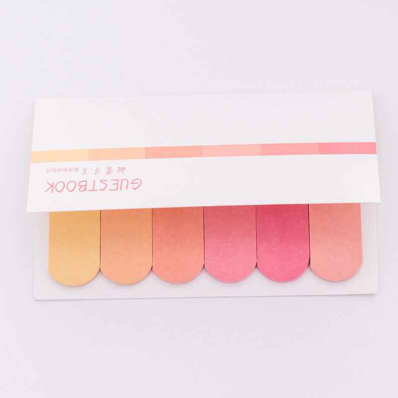 Aesthetic Gradient Sticky Notes & Index Indicator Tabs – Translucent Page Markers for Studying, Planners & Office Organization