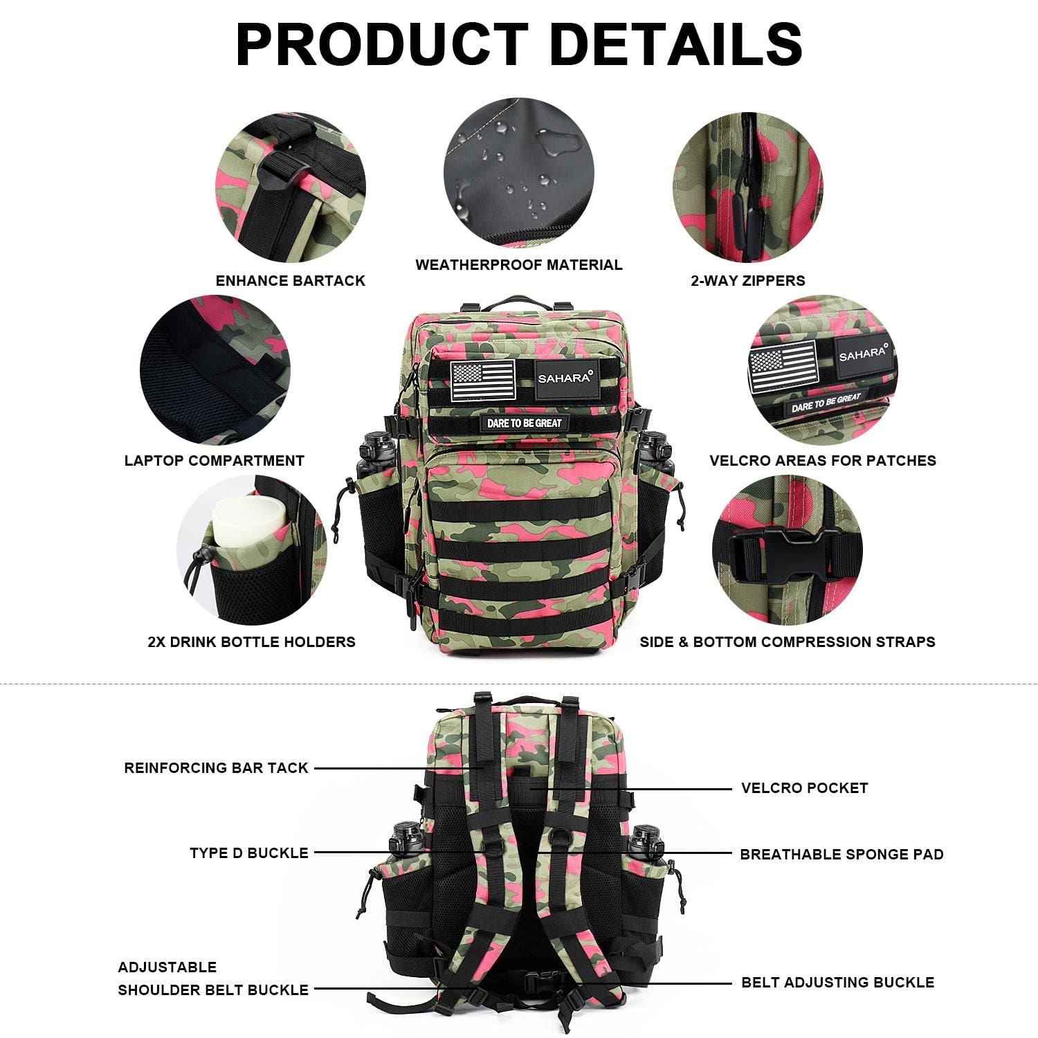 best tactical backpack with laptop compartment Tru-Spec Tour of Duty Backpack, Black Daypack backpack Closure Type Tactical Backpack with Cooler Compartment,