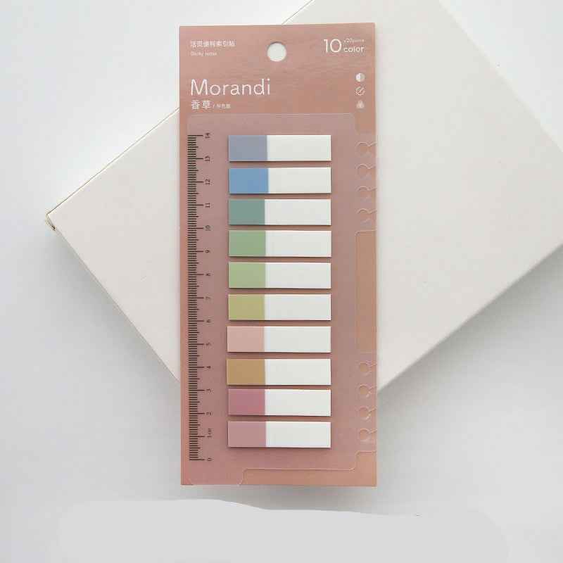 Aesthetic PET Index Tabs & Translucent Loose-Leaf Sticky Notes – 200-Sheet Waterproof Page Markers for Planners & Journals