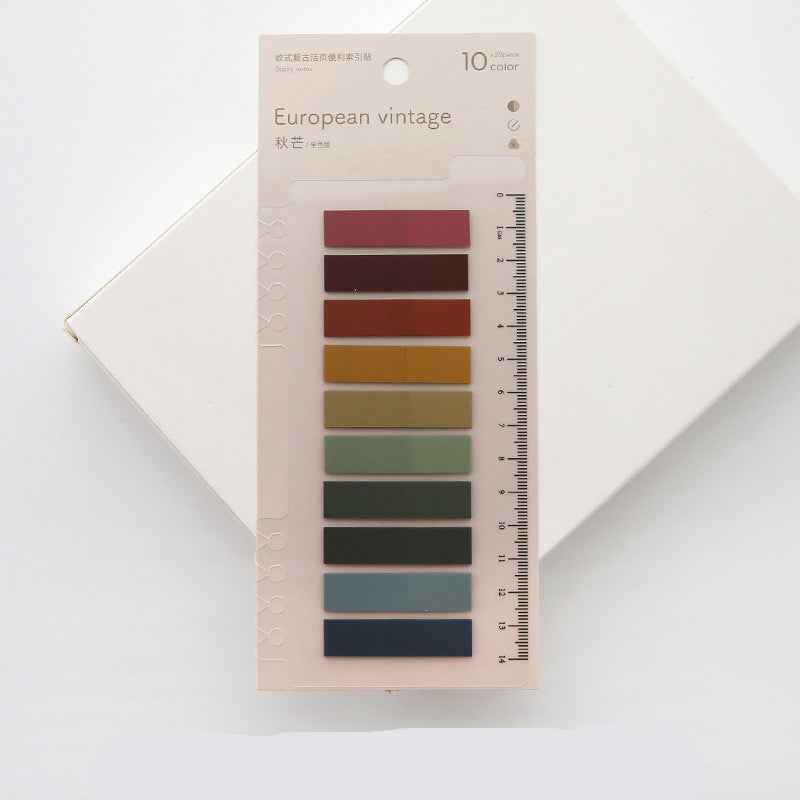 Aesthetic PET Index Tabs & Translucent Loose-Leaf Sticky Notes – 200-Sheet Waterproof Page Markers for Planners & Journals