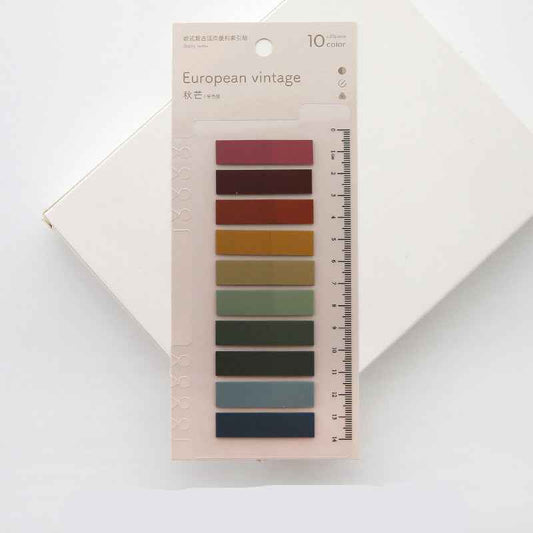 Aesthetic PET Index Tabs & Translucent Loose-Leaf Sticky Notes – 200-Sheet Waterproof Page Markers for Planners & Journals