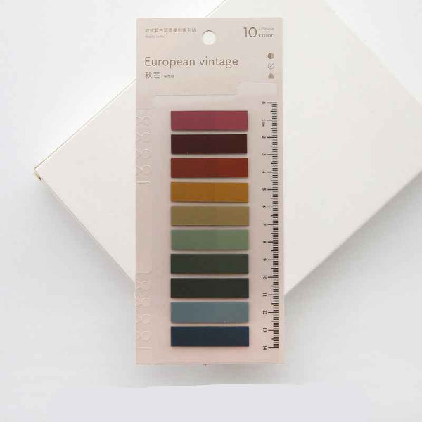Aesthetic PET Index Tabs & Translucent Loose-Leaf Sticky Notes – 200-Sheet Waterproof Page Markers for Planners & Journals
