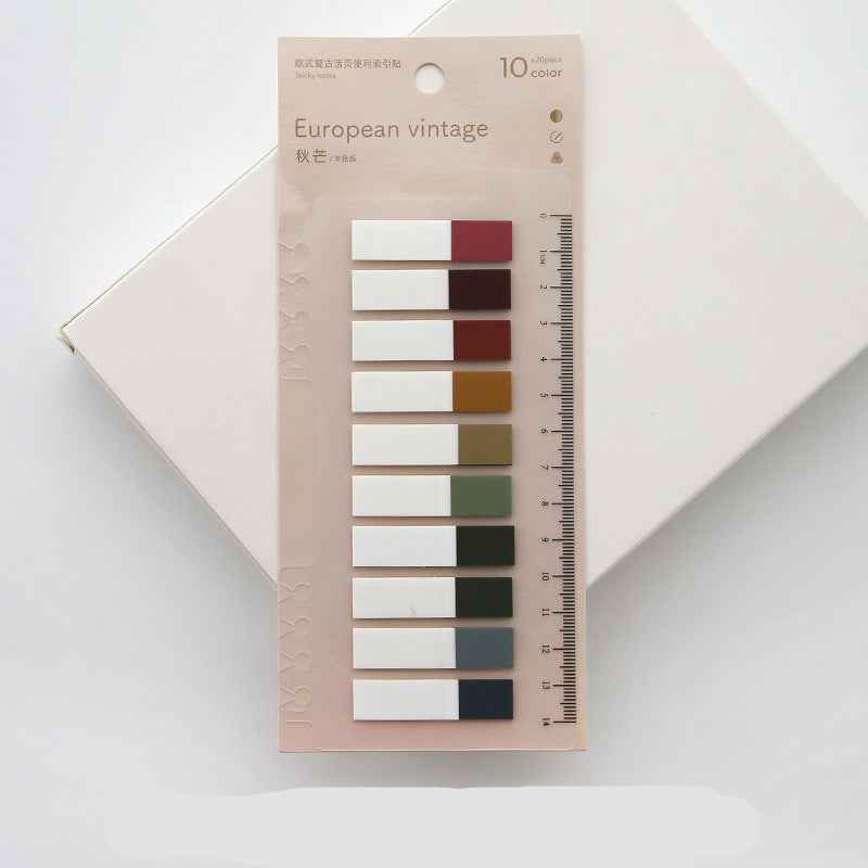 Aesthetic PET Index Tabs & Translucent Loose-Leaf Sticky Notes – 200-Sheet Waterproof Page Markers for Planners & Journals