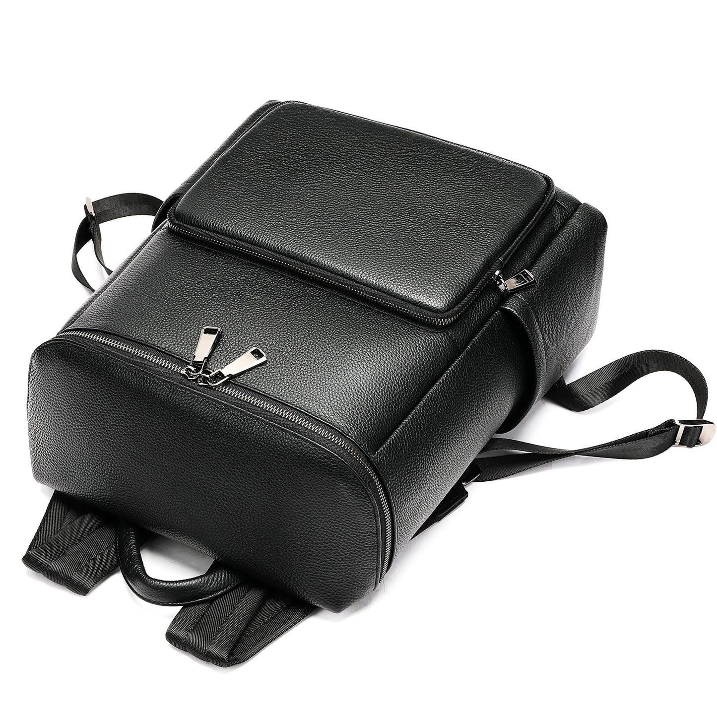 Men's Genuine Leather Laptop Backpack – Business Commuter Bag