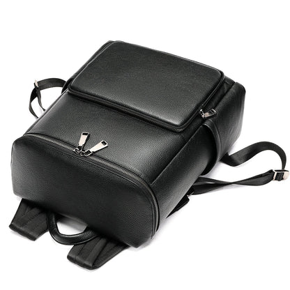 Men's Genuine Leather Laptop Backpack – Business Commuter Bag