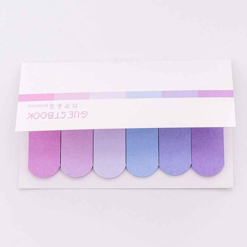 Aesthetic Gradient Sticky Notes & Index Indicator Tabs – Translucent Page Markers for Studying, Planners & Office Organization