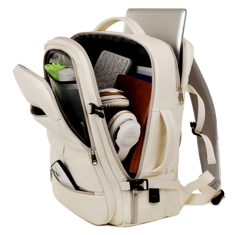 Women's Large Capacity Travel Backpack | Waterproof Oxford Laptop Bag with Multiple Pockets