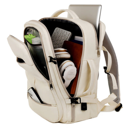 Women's Large Capacity Travel Backpack | Waterproof Oxford Laptop Bag with Multiple Pockets