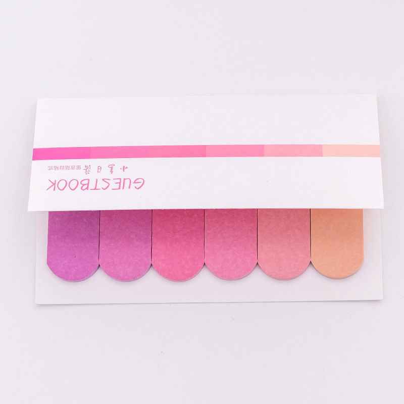 Aesthetic Gradient Sticky Notes & Index Indicator Tabs – Translucent Page Markers for Studying, Planners & Office Organization