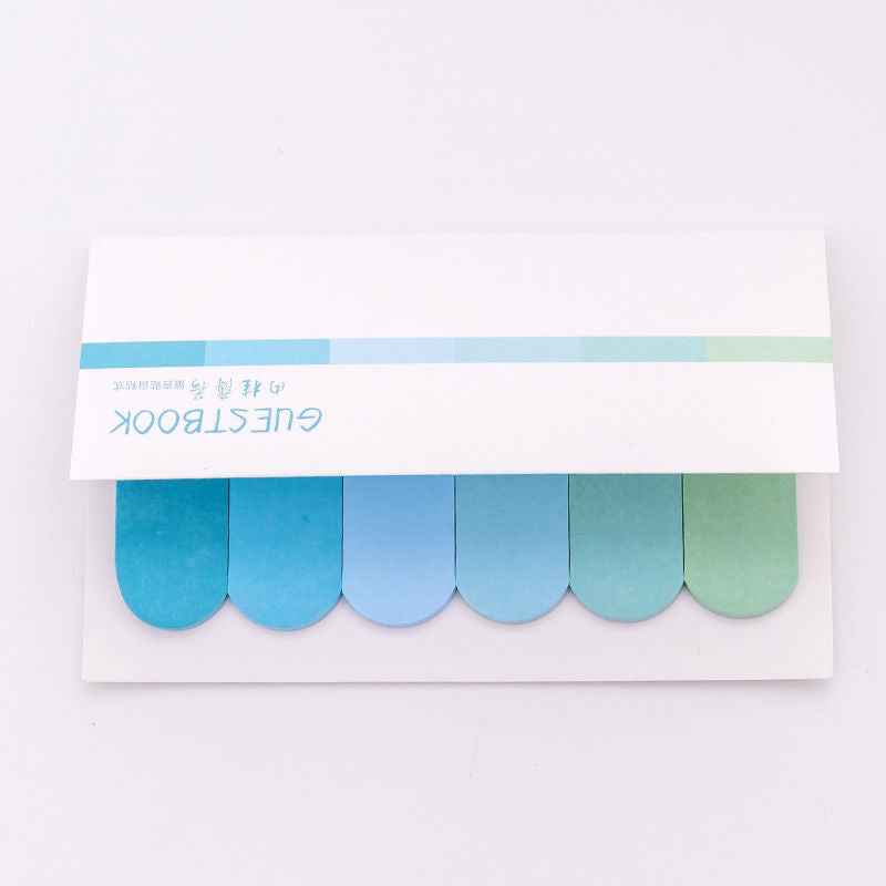 Aesthetic Gradient Sticky Notes & Index Indicator Tabs – Translucent Page Markers for Studying, Planners & Office Organization