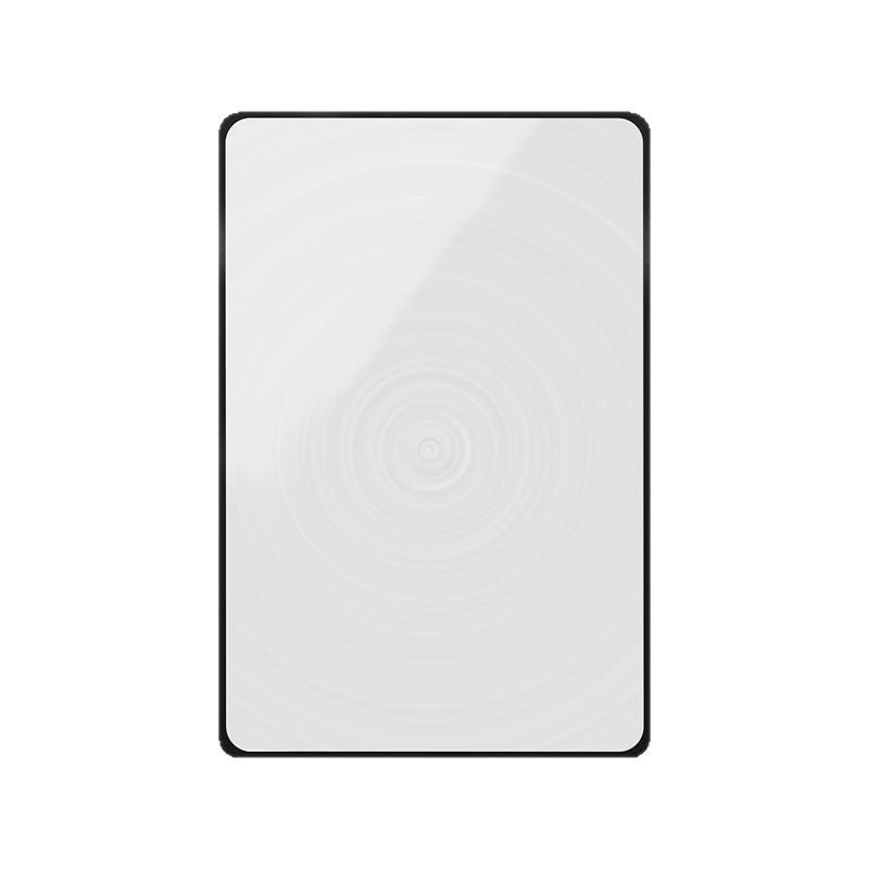 Magnifying glass bookmark insert with clear lens and black outline