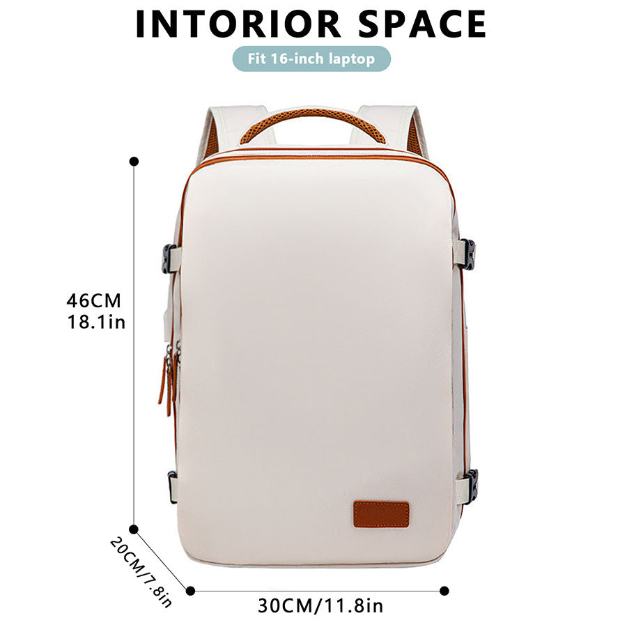 Men's Large Oxford Cloth Backpack – 36–55L Casual Travel Bag