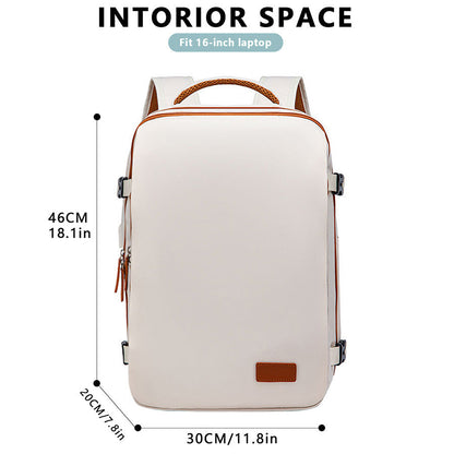Men's Large Oxford Cloth Backpack – 36–55L Casual Travel Bag