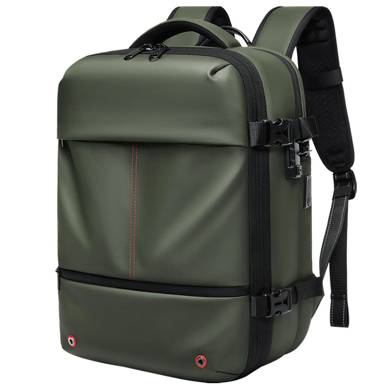 Water-Resistant Expandable Laptop Backpack | 16" Oxford Fabric Business Travel Bag 20–35L