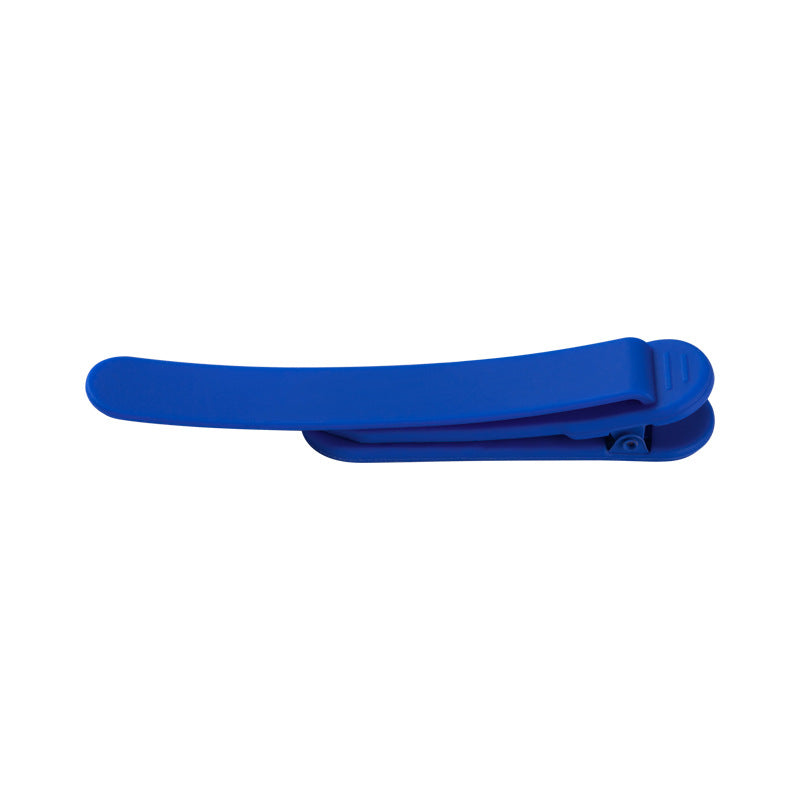 Silicone reading bookmark clip in blue, open claw design